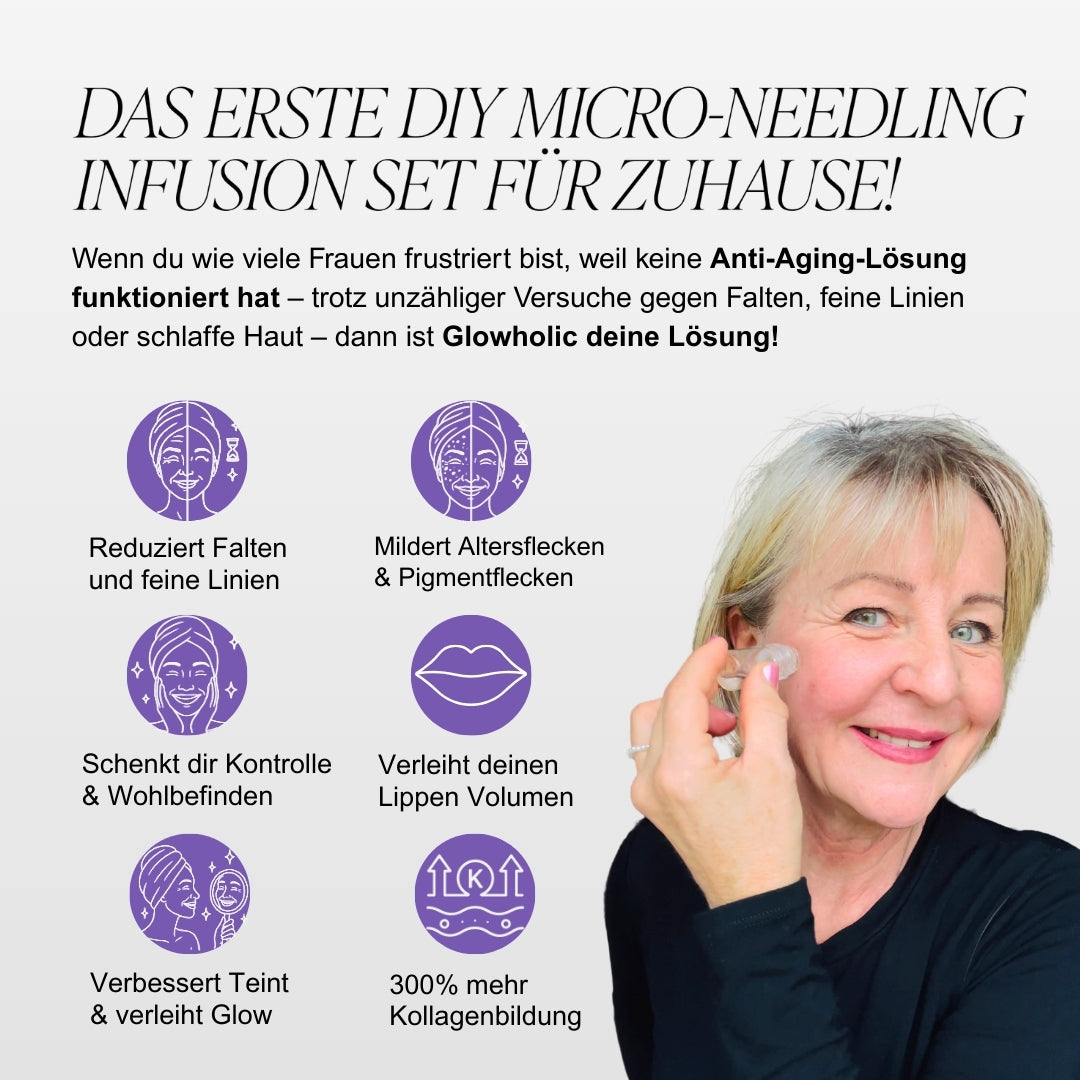 Schweizer Anti-Falten Starter Set - Glowholic Micro-Needling-Infusion