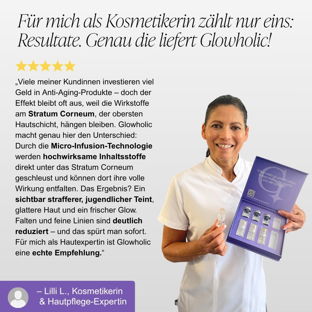Schweizer Anti-Falten Starter Set - Glowholic Micro-Needling-Infusion