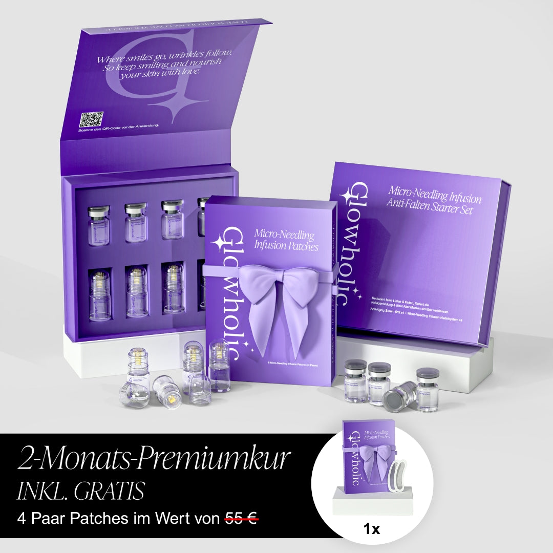Schweizer Anti-Falten Starter Set - Glowholic Micro-Needling-Infusion